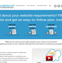 WebsiteWishlist.com Website Checklist